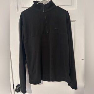 Rains Men's Black Fleece Zip-Up Sweater